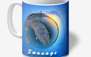 Swanage Wellington Tower Tiny Planet Things Tea/Coffee Mug for Sale on https://tinyplanetthings.etsy.com
